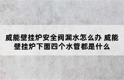 威能壁挂炉安全阀漏水怎么办 威能壁挂炉下面四个水管都是什么